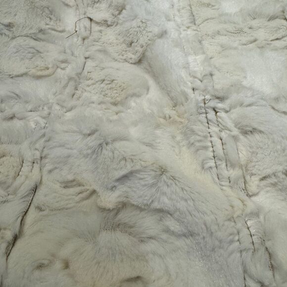 Onetheland Faux suede camel waterfall vest with white faux fur lining NWOT M - Picture 15 of 15